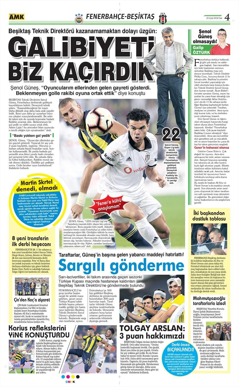 25 Eylül 2018 | Gazetelerin Beşiktaş Manşetleri - Görsel 10