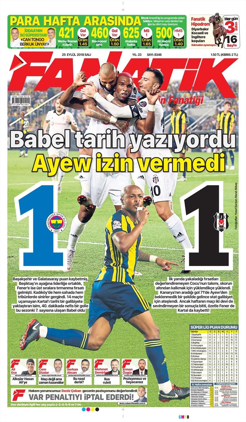 25 Eylül 2018 | Gazetelerin Beşiktaş Manşetleri - Görsel 12