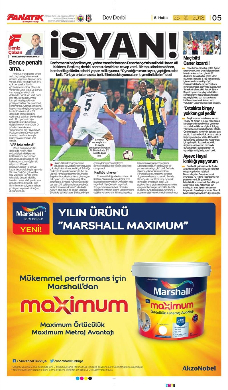 25 Eylül 2018 | Gazetelerin Beşiktaş Manşetleri - Görsel 3