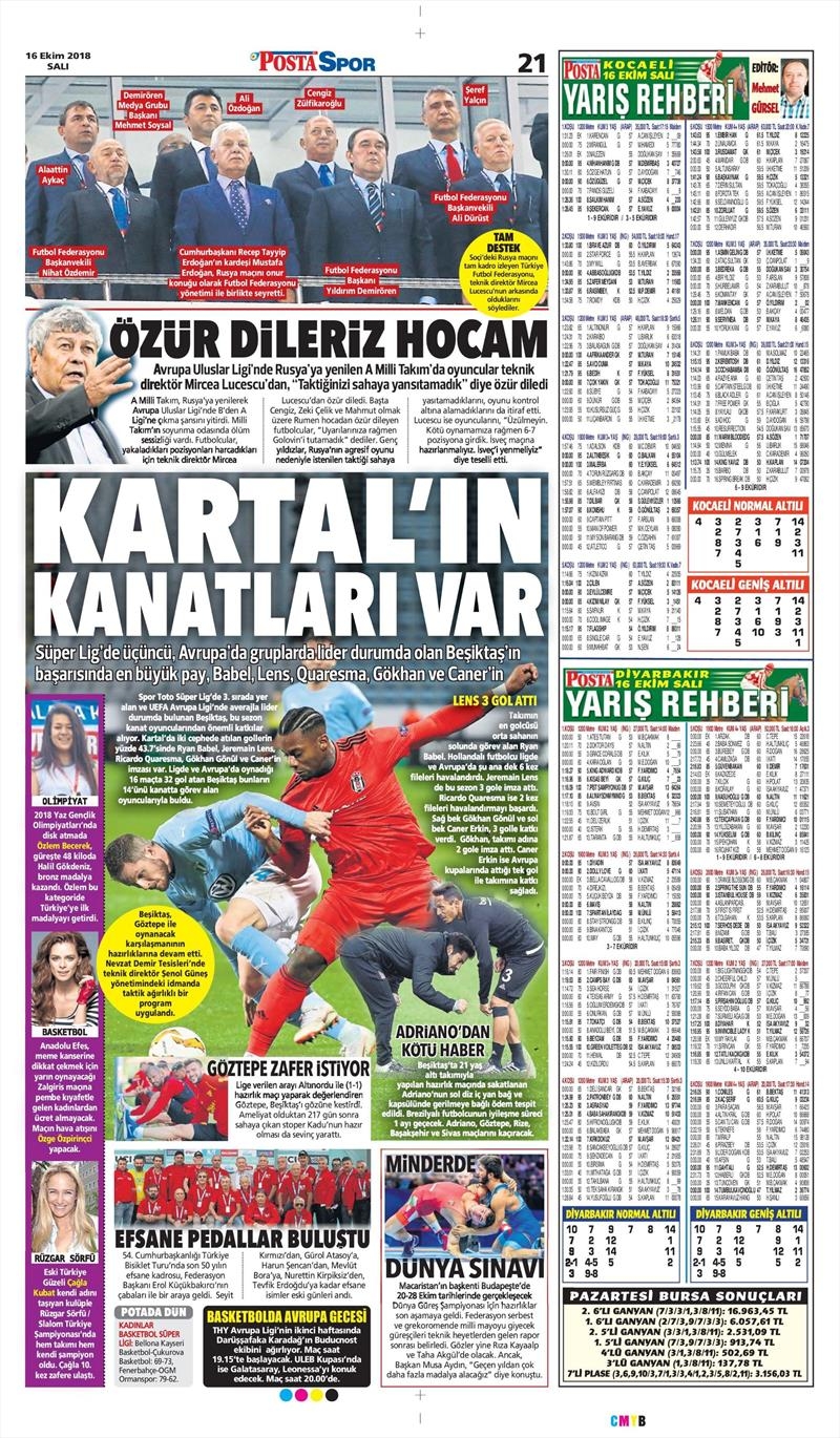 16 Ekim 2018 | Gazetelerin Beşiktaş Manşetleri - Görsel 3