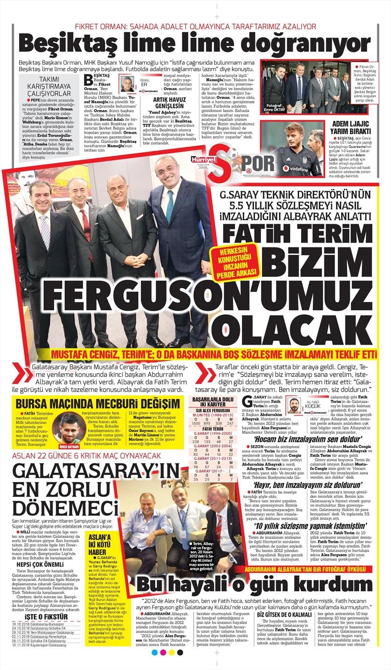 18 Ekim 2018 | Gazetelerin Beşiktaş Manşetleri - Görsel 4