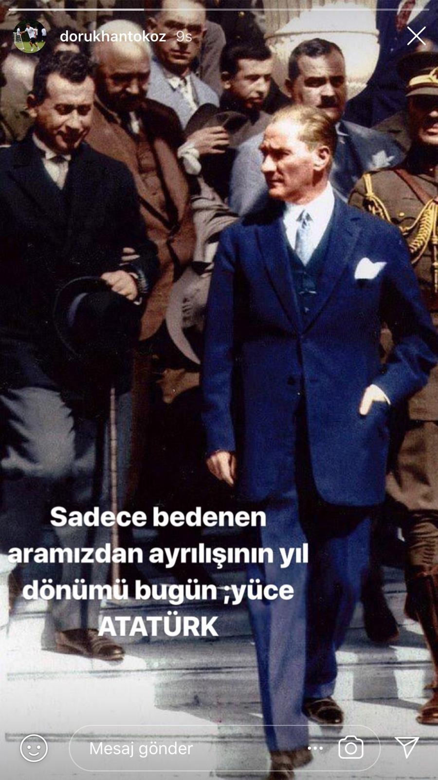 Beşiktaşlı futbolculardan 10 Kasım paylaşımları - Görsel 10