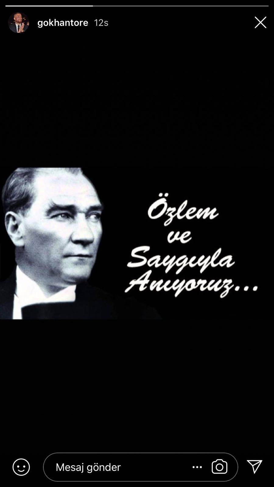 Beşiktaşlı futbolculardan 10 Kasım paylaşımları - Görsel 2