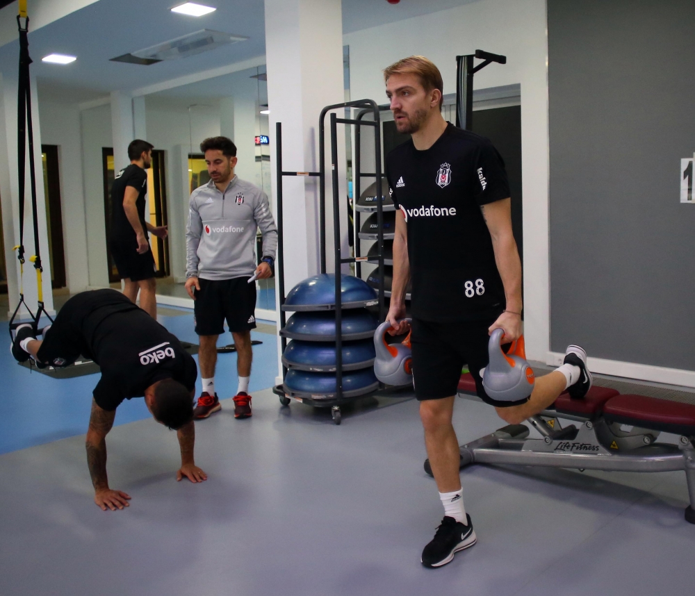 Beşiktaş salonda çalıştı - Görsel 5