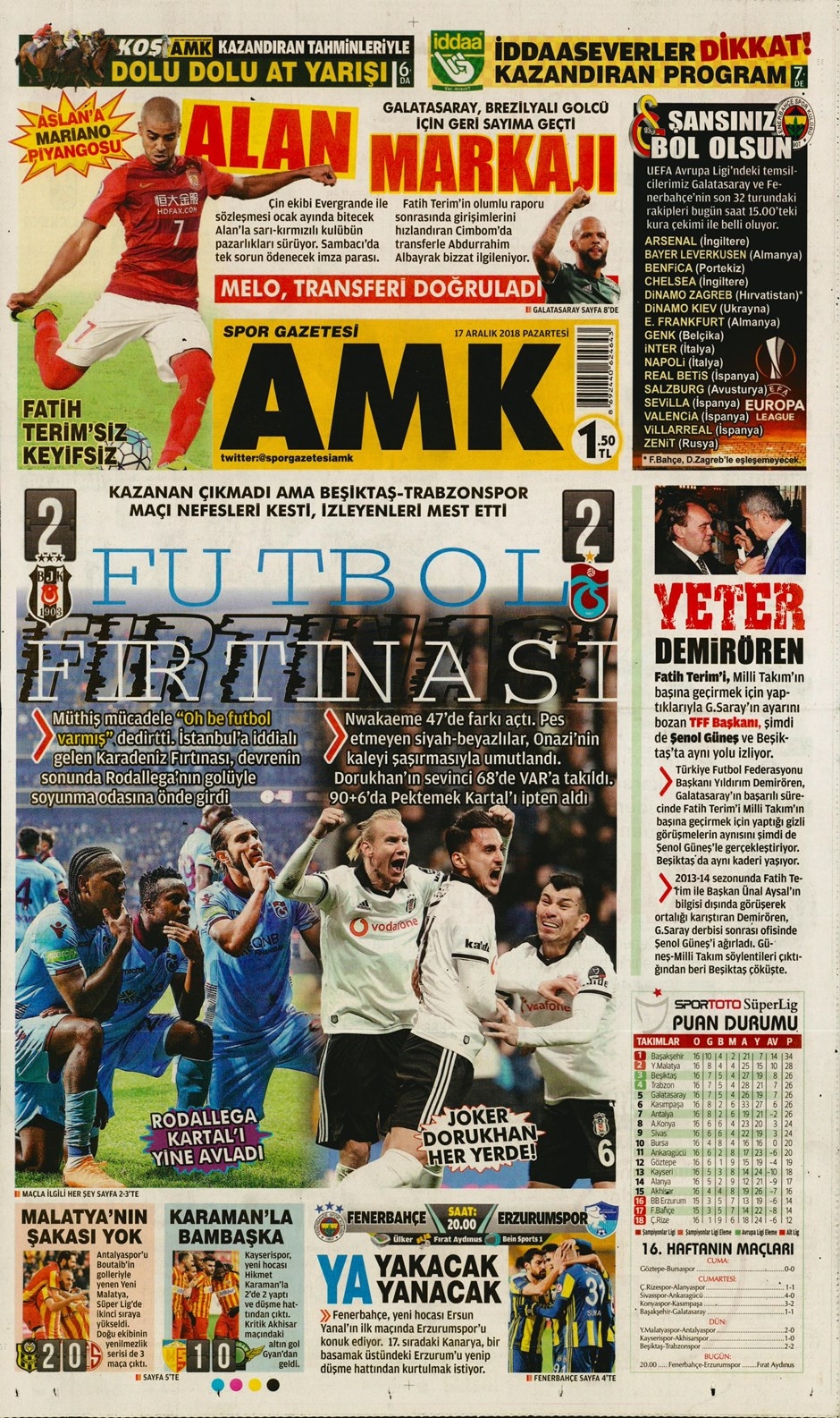 17 Aralık 2018 | Gazetelerin Beşiktaş Manşetleri - Görsel 11