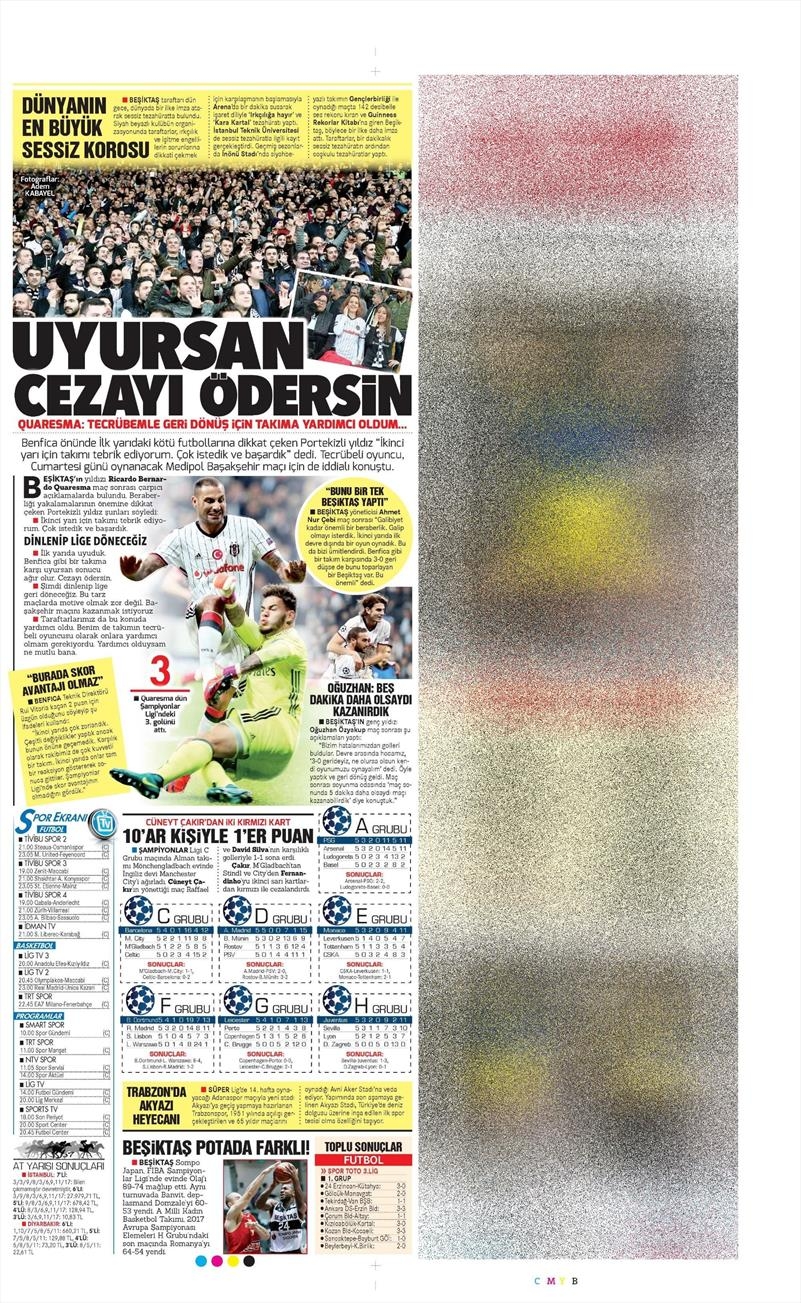 24 Kasım 2016 | Gazetelerin Beşiktaş sayfaları - Görsel 12