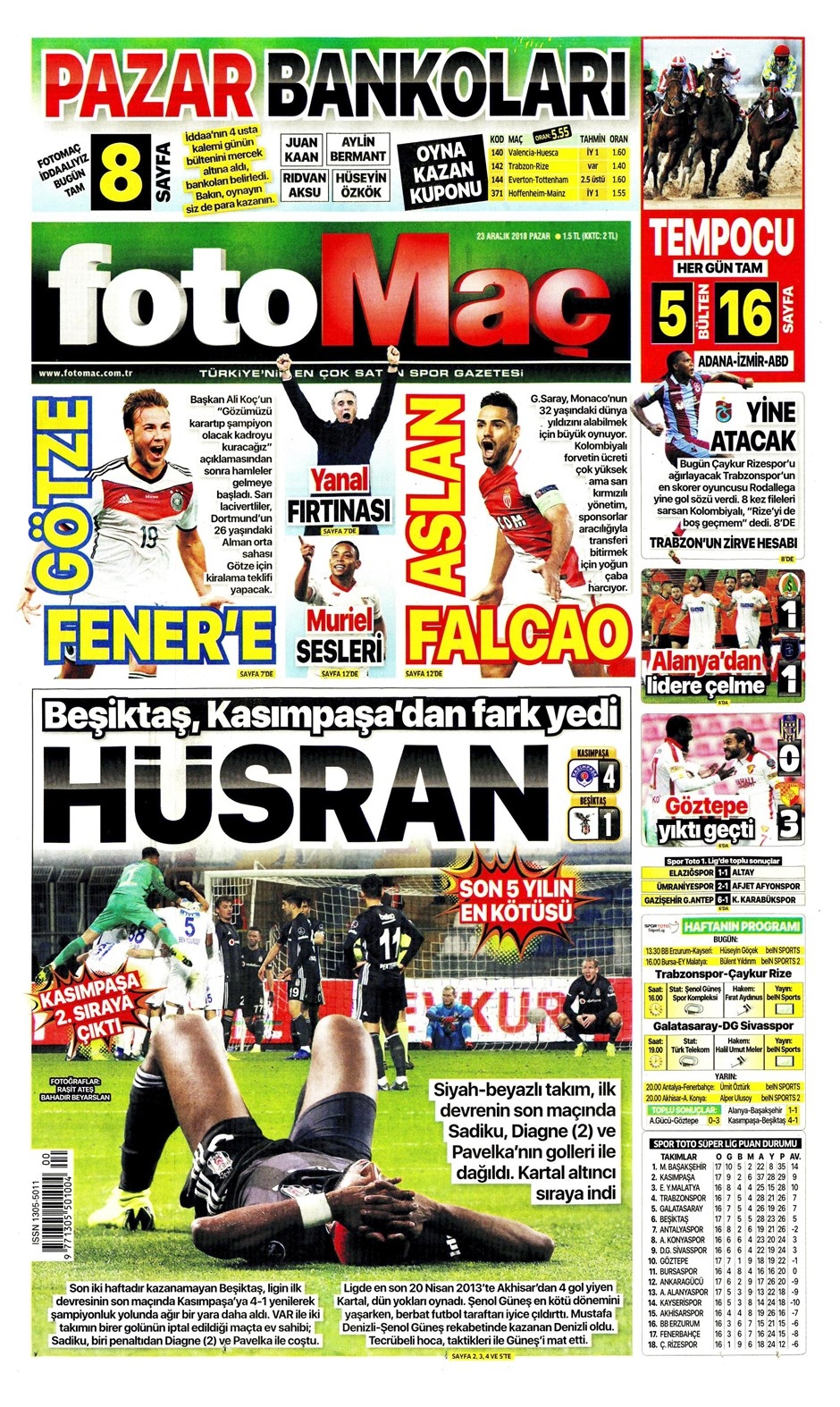 23 Aralık 2018 | Gazetelerin Beşiktaş Manşetleri - Görsel 3