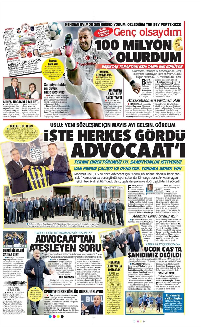 26 Kasım 2016 | Gazetelerin Beşiktaş sayfaları - Görsel 6