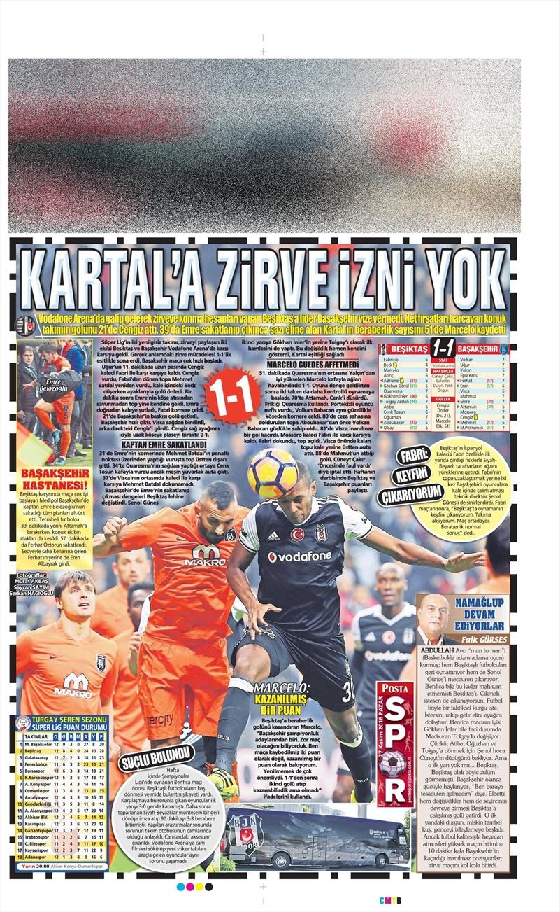 27 Kasım 2016 | Gazetelerin Beşiktaş sayfaları - Görsel 17