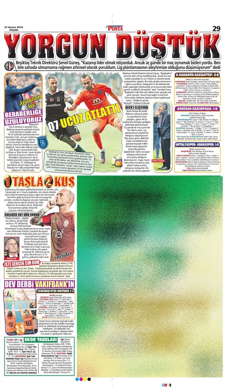 27 Kasım 2016 | Gazetelerin Beşiktaş sayfaları - Görsel 18