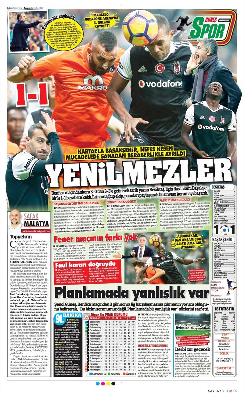27 Kasım 2016 | Gazetelerin Beşiktaş sayfaları - Görsel 7