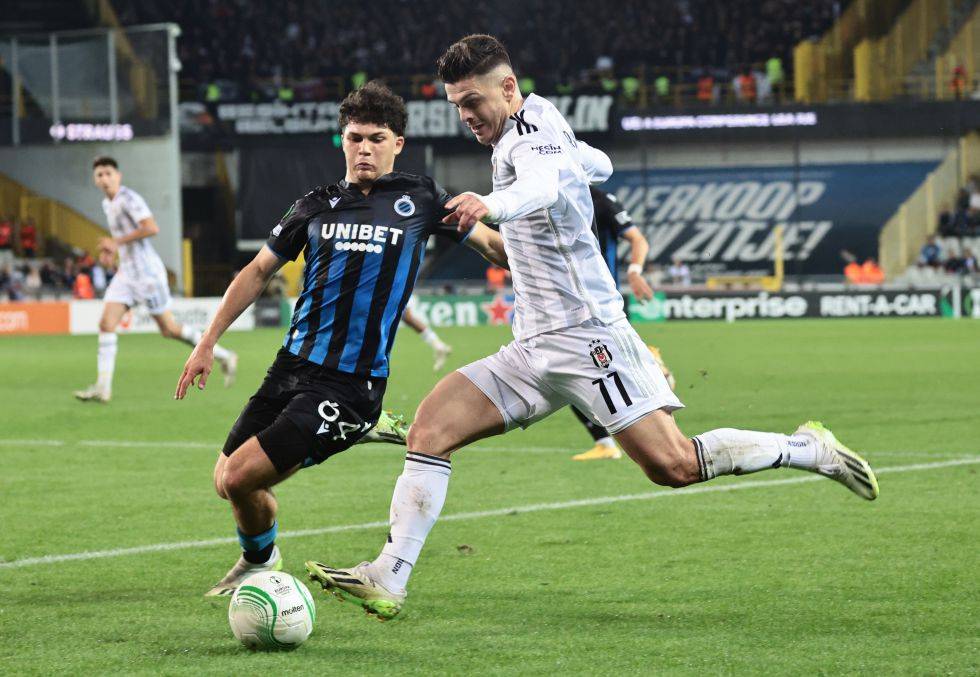 Club Brugge - Beşiktaş maçından kareler - Görsel 27