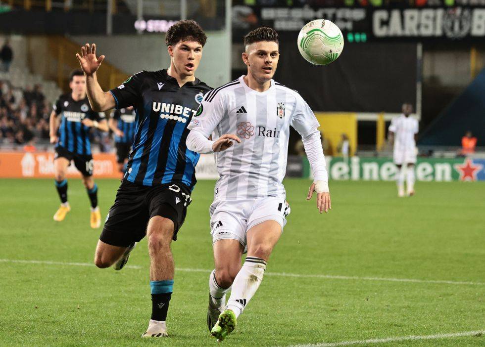 Club Brugge - Beşiktaş maçından kareler - Görsel 28