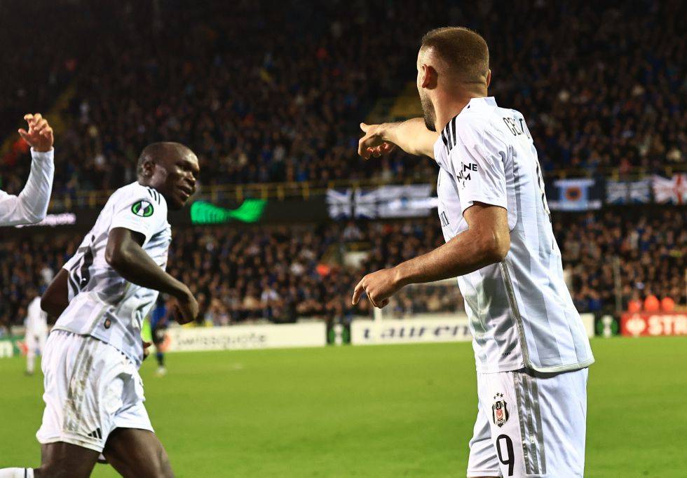 Club Brugge - Beşiktaş maçından kareler - Görsel 37