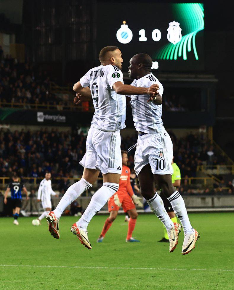 Club Brugge - Beşiktaş maçından kareler - Görsel 38
