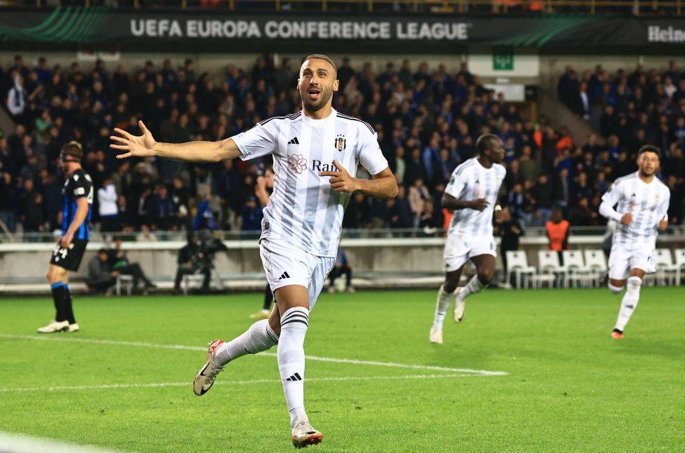 Club Brugge - Beşiktaş maçından kareler - Görsel 44