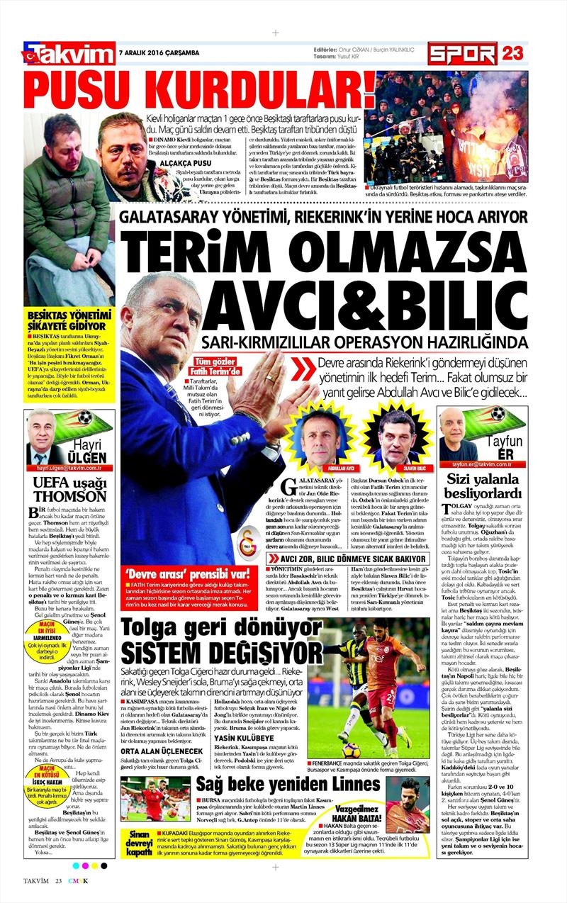 7 Aralık 2016 | İşte gazetelerin Beşiktaş manşetleri - Görsel 15