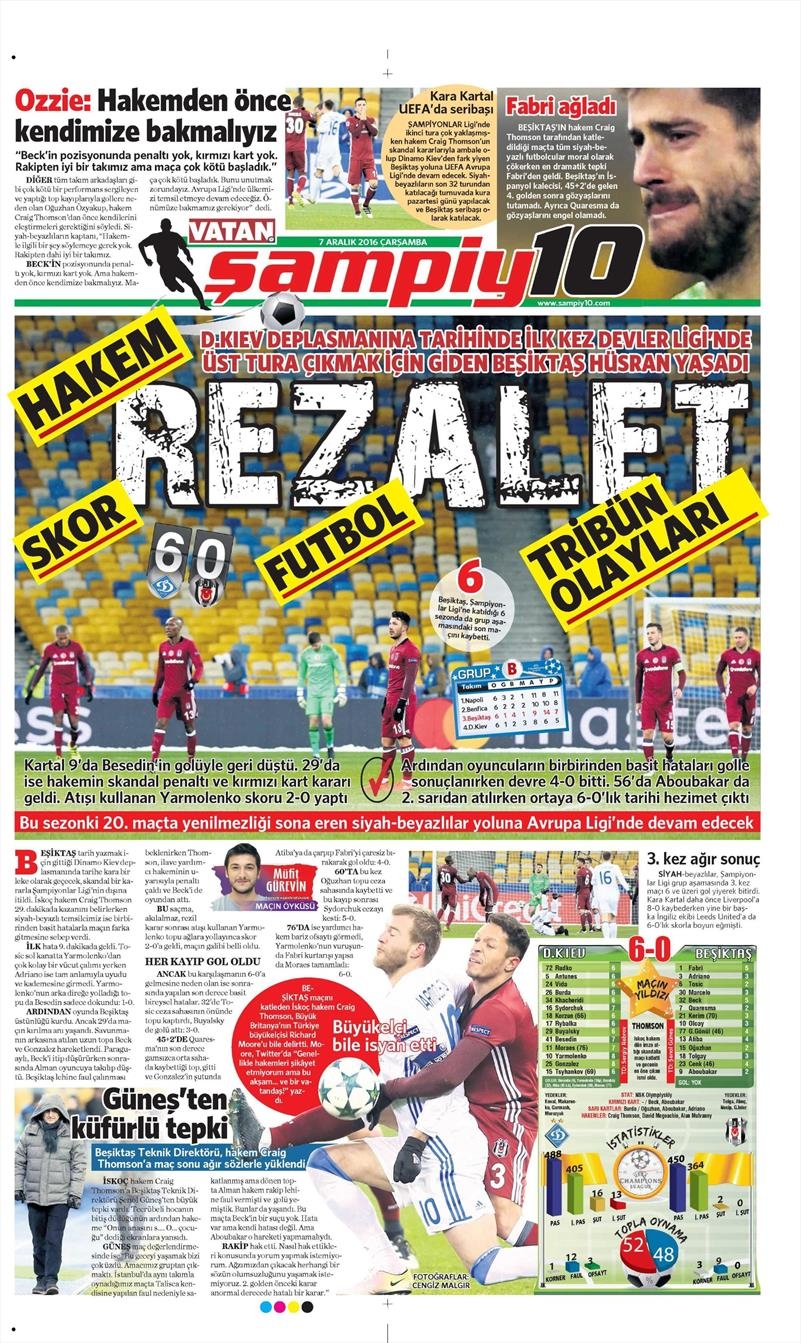 7 Aralık 2016 | İşte gazetelerin Beşiktaş manşetleri - Görsel 18