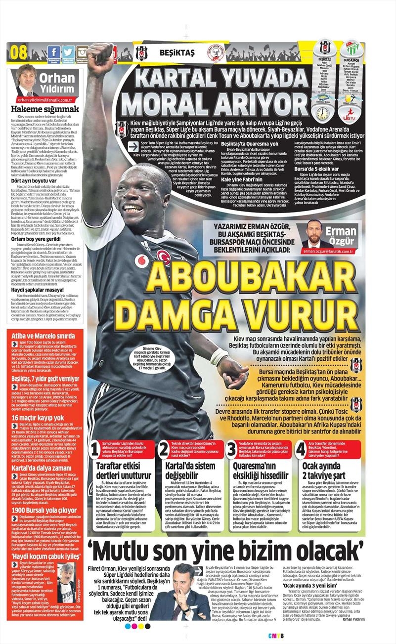 10 Aralık 2016 | İşte gazetelerin Beşiktaş manşetleri - Görsel 11
