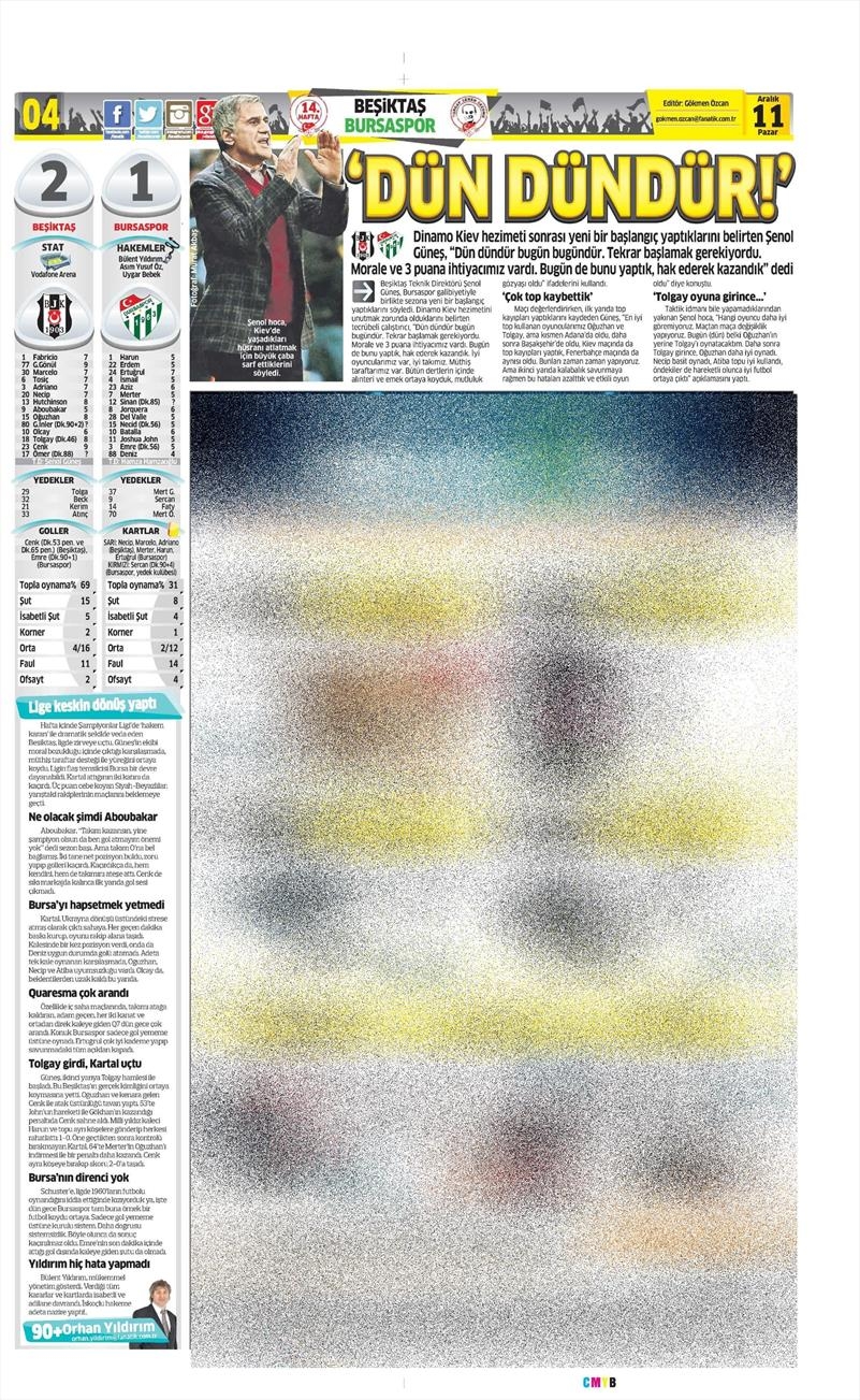 Beşiktaş'ın Bursaspor galibiyeti gazetelere böyle yansıdı - Görsel 31