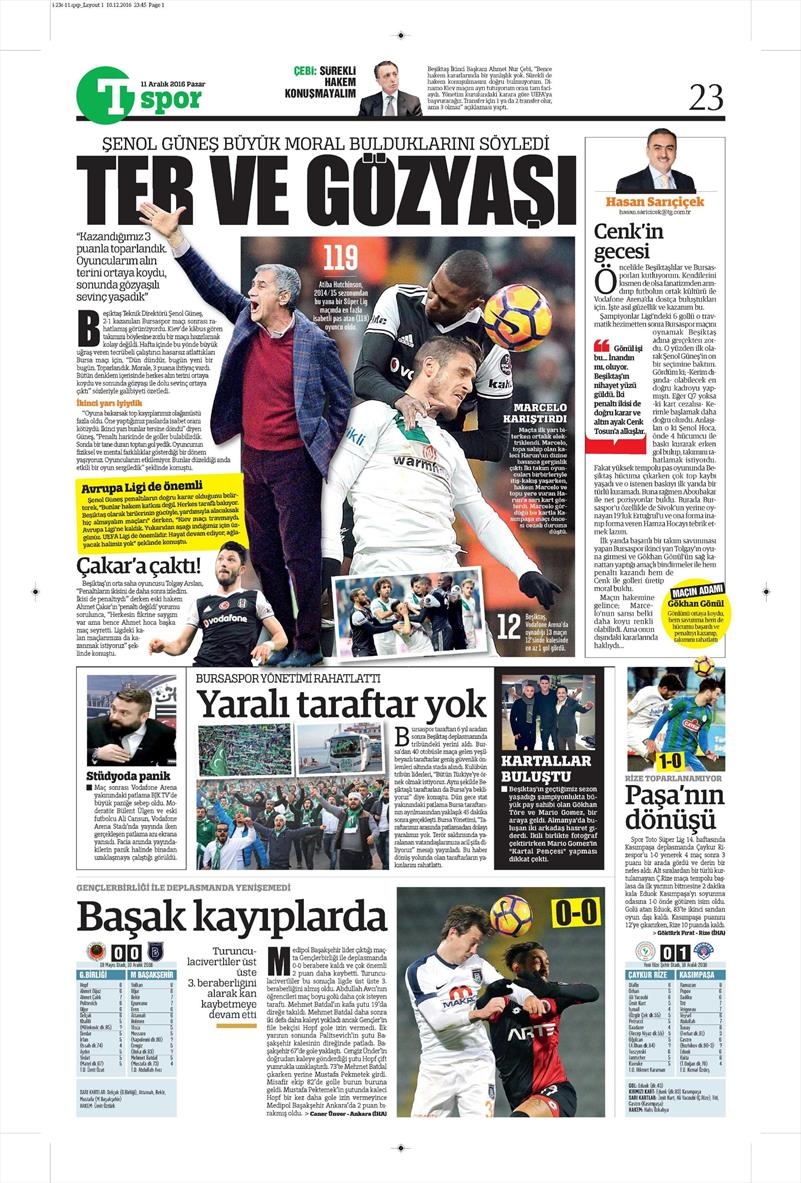 Beşiktaş'ın Bursaspor galibiyeti gazetelere böyle yansıdı - Görsel 4