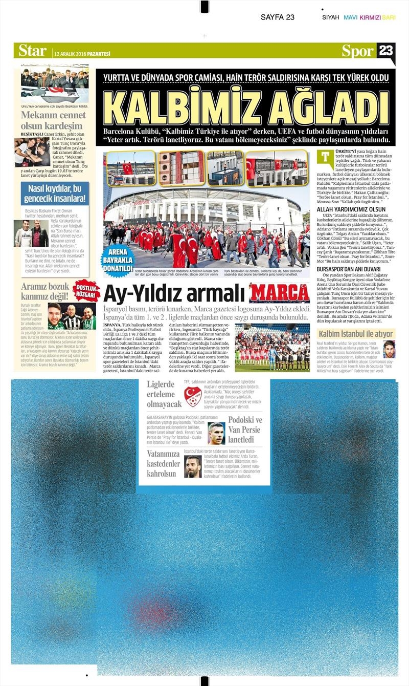 12 Aralık 2016 | İşte gazetelerin Beşiktaş manşetleri - Görsel 10