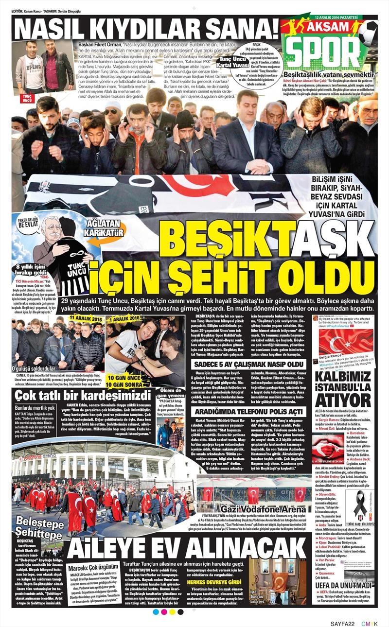 12 Aralık 2016 | İşte gazetelerin Beşiktaş manşetleri - Görsel 11