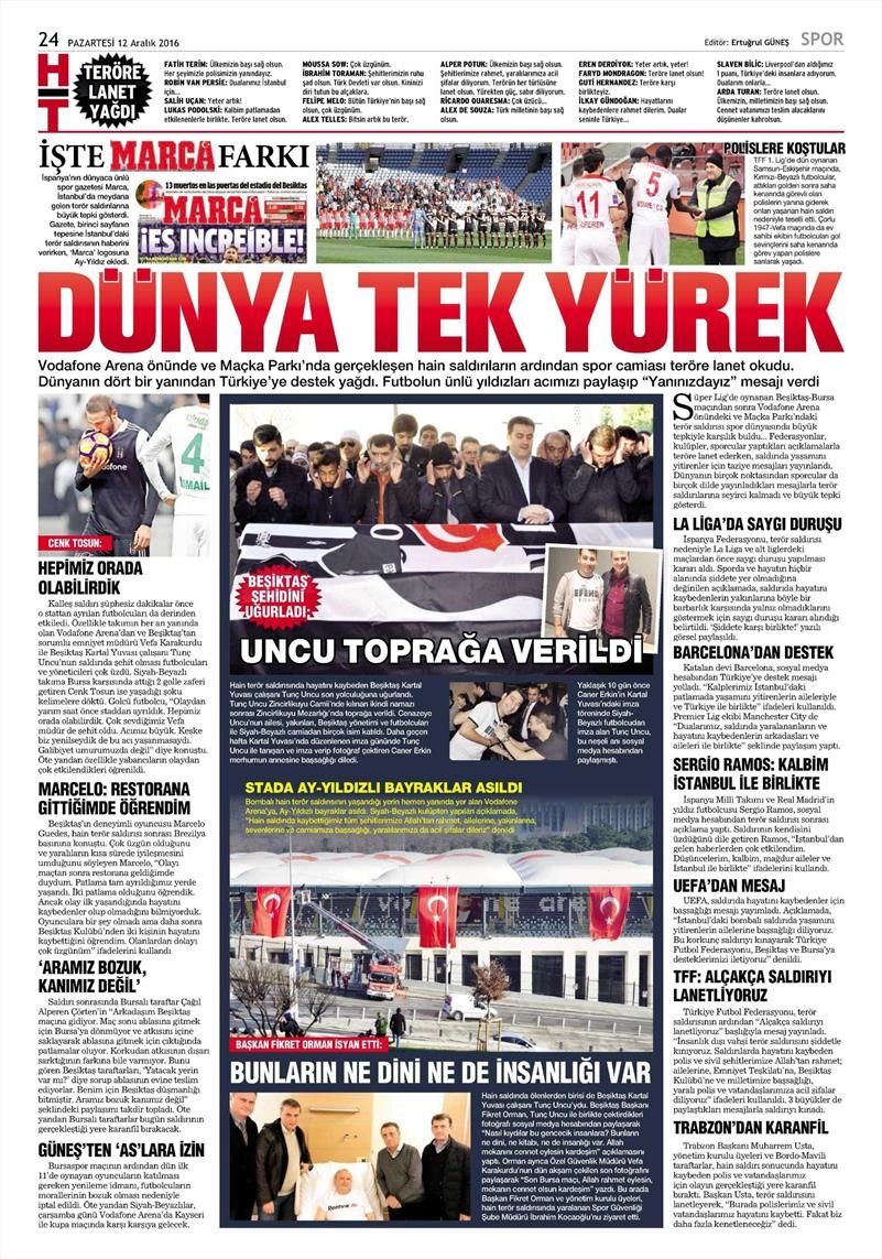 12 Aralık 2016 | İşte gazetelerin Beşiktaş manşetleri - Görsel 4