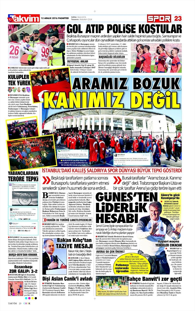 12 Aralık 2016 | İşte gazetelerin Beşiktaş manşetleri - Görsel 8