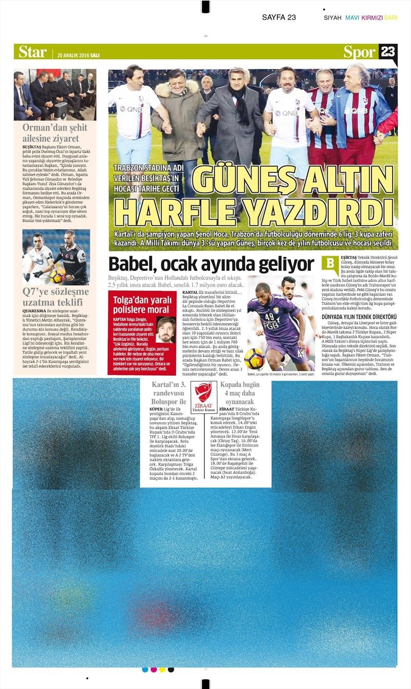20 Aralık 2016 | İşte gazetelerin Beşiktaş manşetleri - Görsel 4