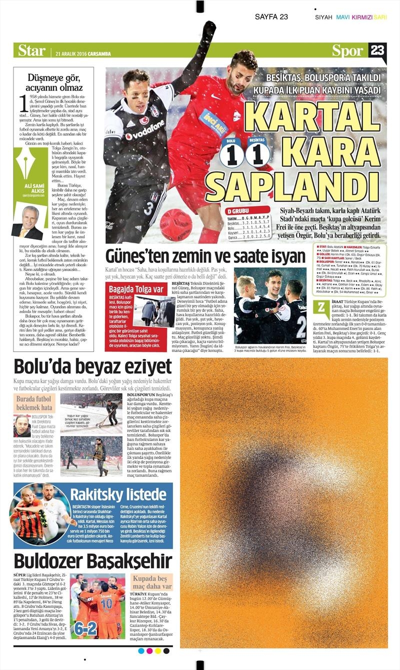 21 Aralık 2016 | İşte gazetelerin Beşiktaş manşetleri - Görsel 13