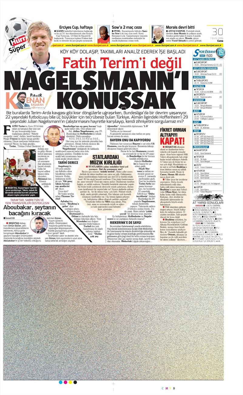 7 Ekim 2016 | Beşiktaş sayfaları - Görsel 7