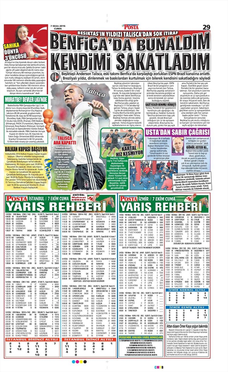 7 Ekim 2016 | Beşiktaş sayfaları - Görsel 9