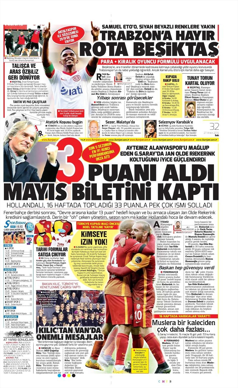 27 Aralık 2016 | İşte gazetelerin Beşiktaş manşetleri - Görsel 5