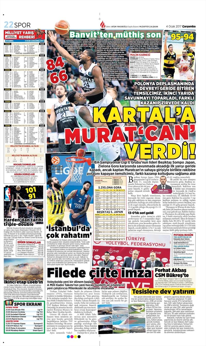 4 Ocak 2017 | İşte gazetelerin Beşiktaş manşetleri - Görsel 7