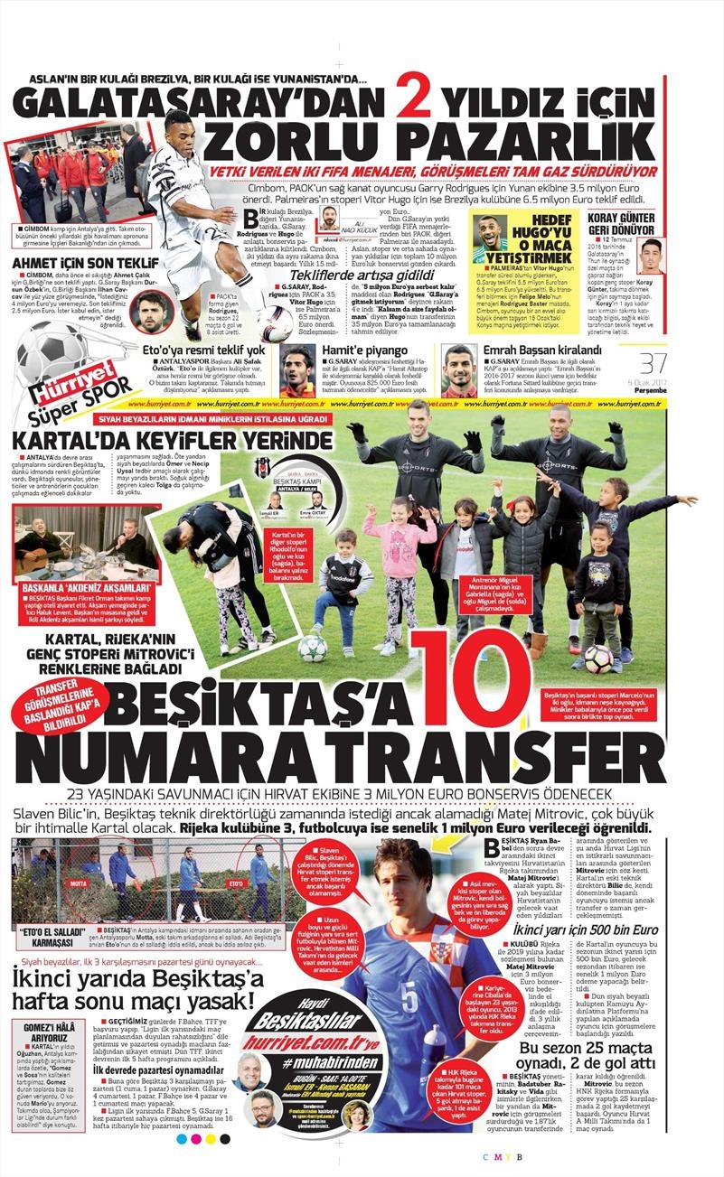 5 Ocak 2017 | İşte gazetelerin Beşiktaş manşetleri - Görsel 10