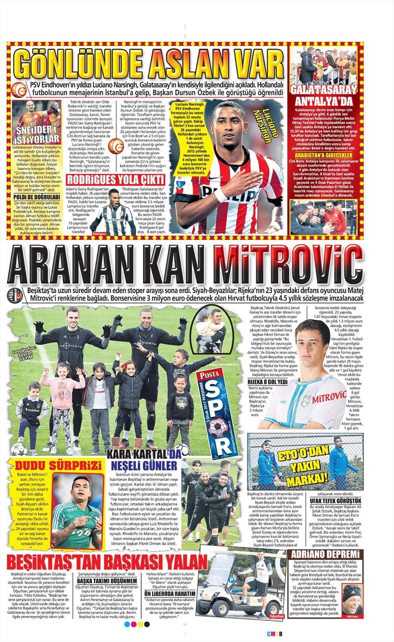 5 Ocak 2017 | İşte gazetelerin Beşiktaş manşetleri - Görsel 7