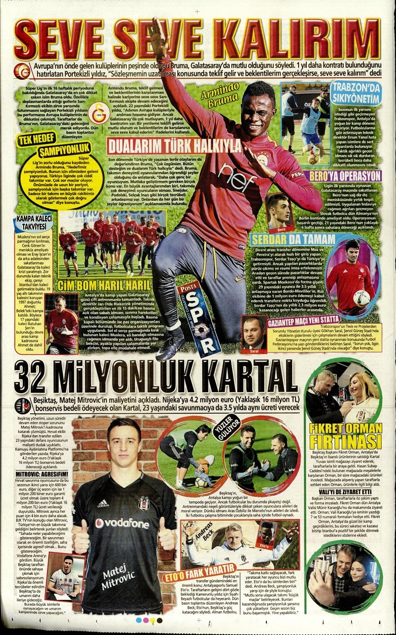 7 Ocak 2017 | İşte gazetelerin Beşiktaş manşetleri - Görsel 2