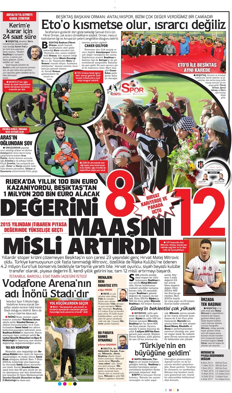 7 Ocak 2017 | İşte gazetelerin Beşiktaş manşetleri - Görsel 3
