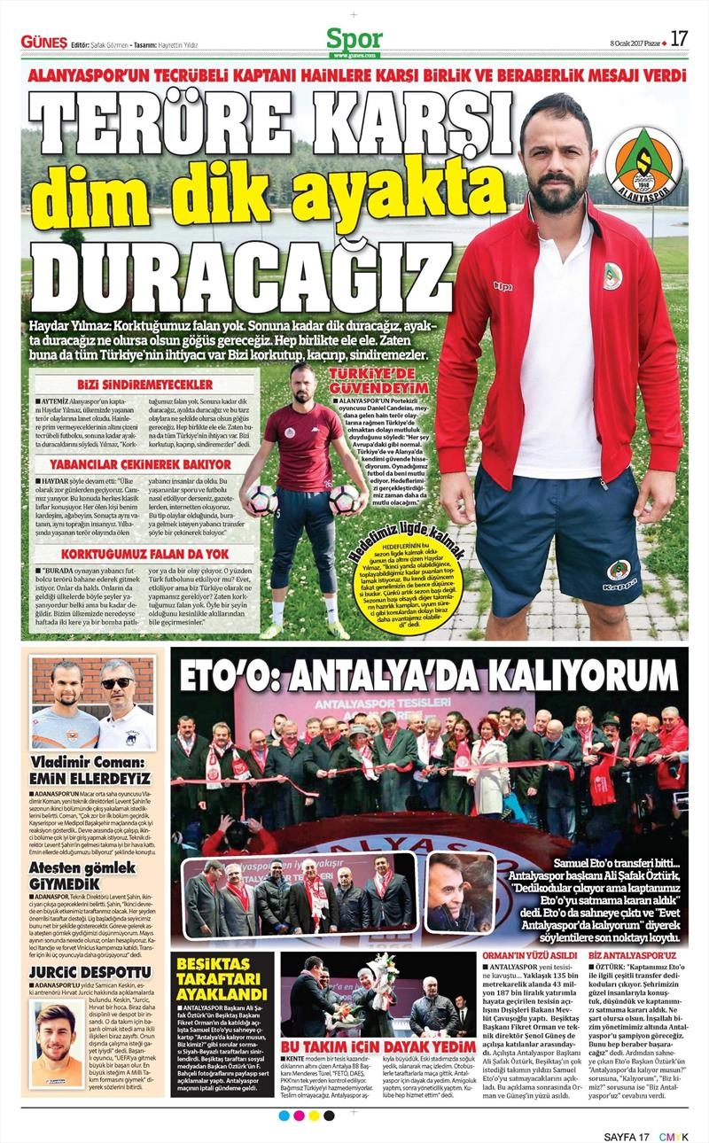 8 Ocak 2017 | İşte gazetelerin Beşiktaş manşetleri - Görsel 3
