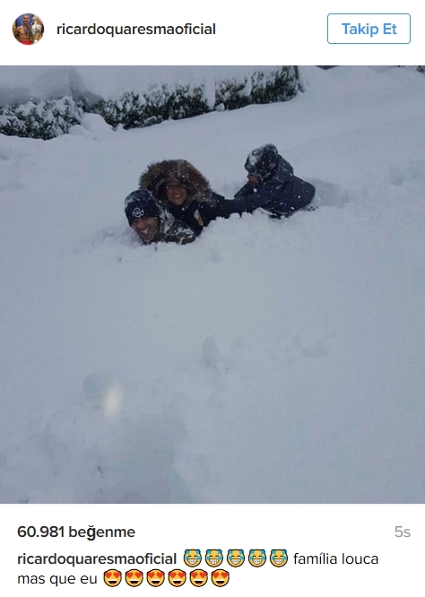 İşte Beşiktaşlı futbolcuların karlı İstanbul paylaşımları - Görsel 10