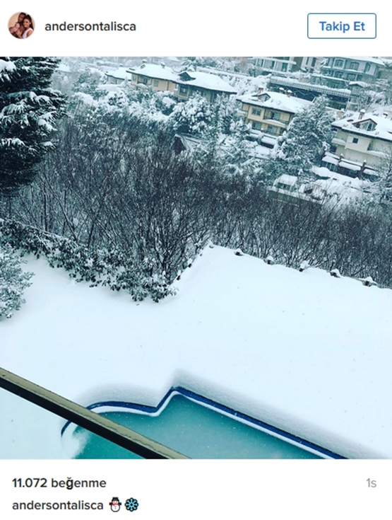 İşte Beşiktaşlı futbolcuların karlı İstanbul paylaşımları - Görsel 2