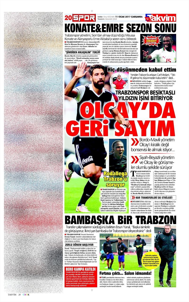 11 Ocak 2017 | İşte gazetelerin Beşiktaş manşetleri - Görsel 11