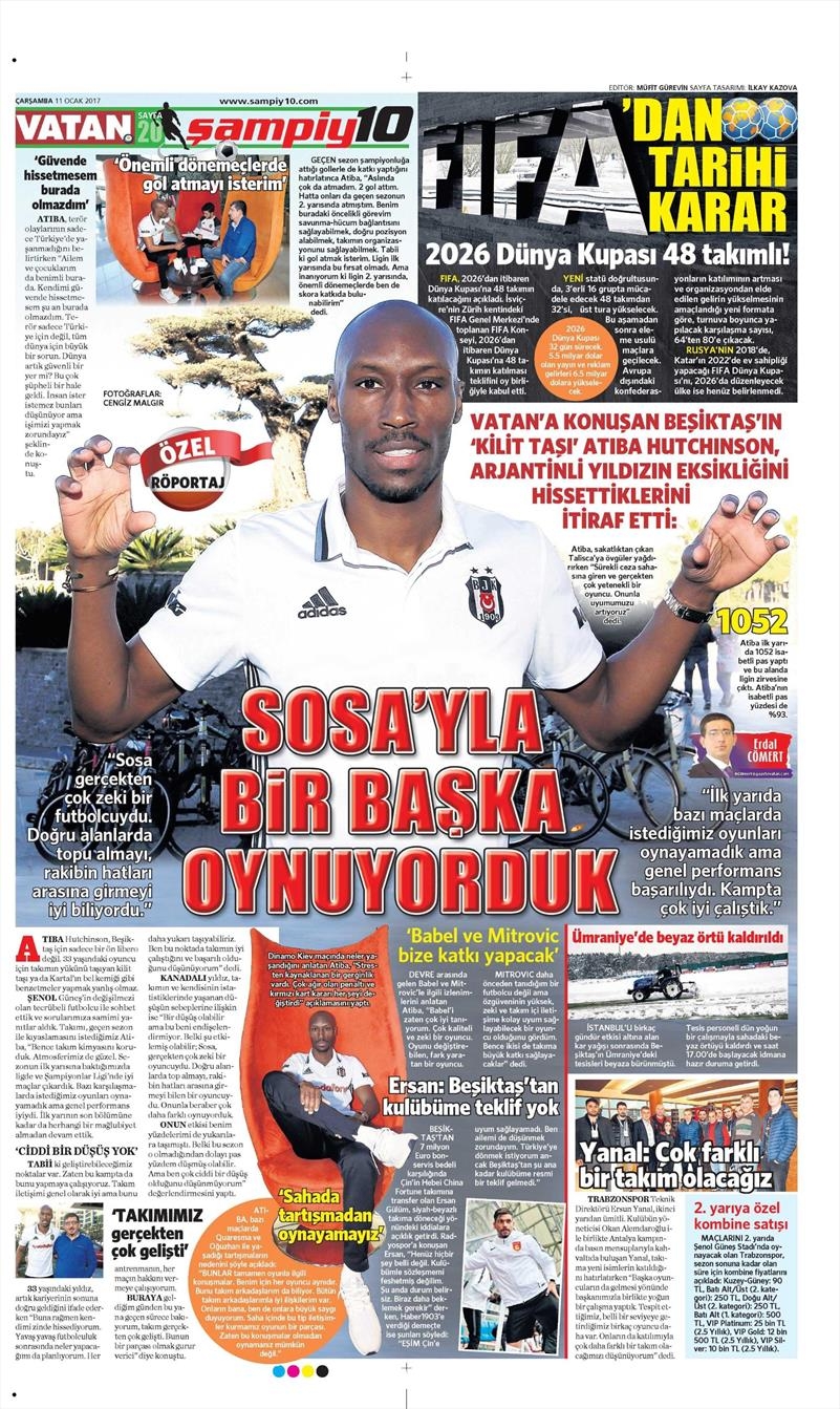 11 Ocak 2017 | İşte gazetelerin Beşiktaş manşetleri - Görsel 13