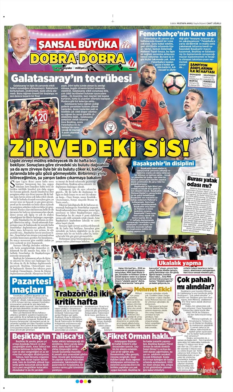 11 Ocak 2017 | İşte gazetelerin Beşiktaş manşetleri - Görsel 6