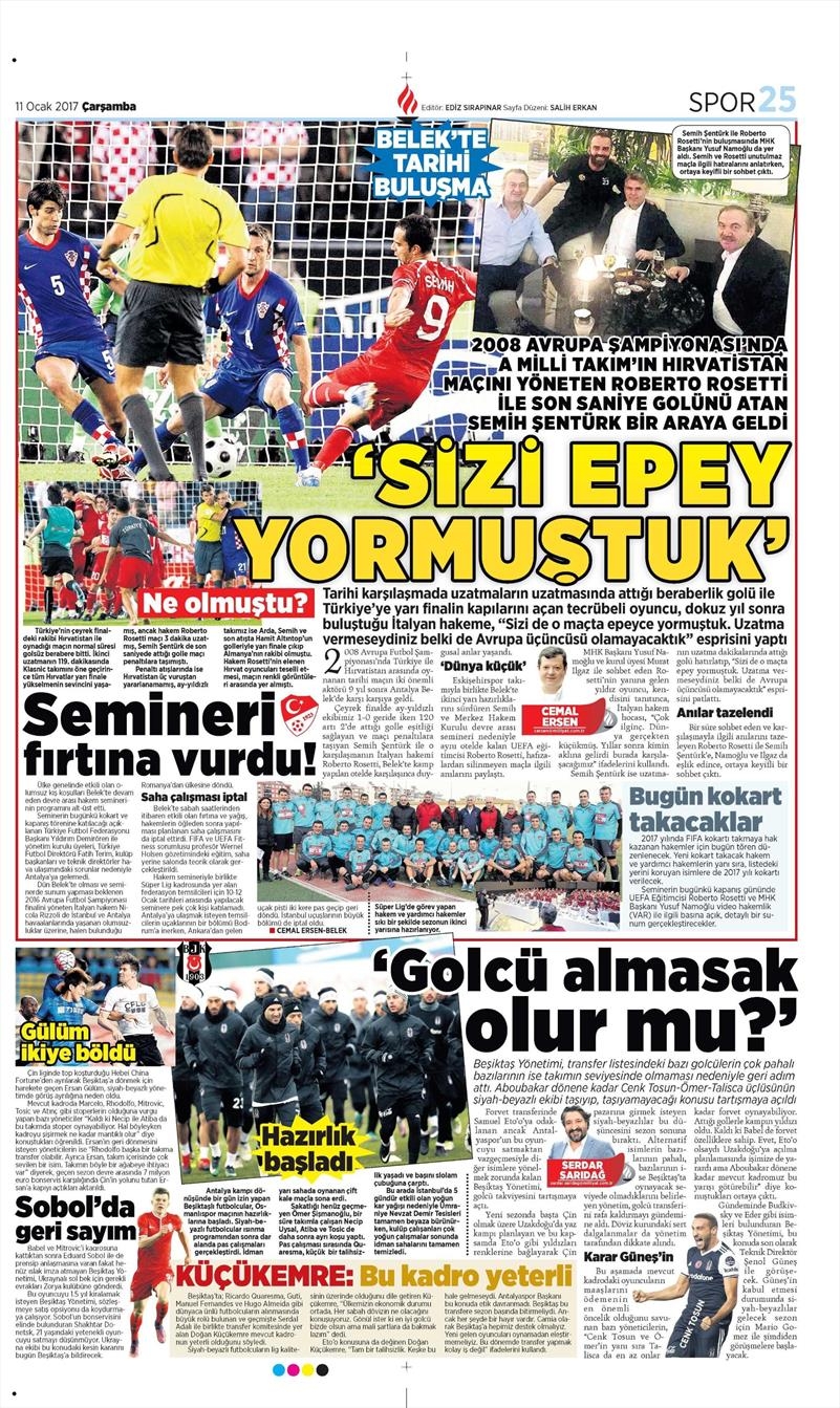 11 Ocak 2017 | İşte gazetelerin Beşiktaş manşetleri - Görsel 7