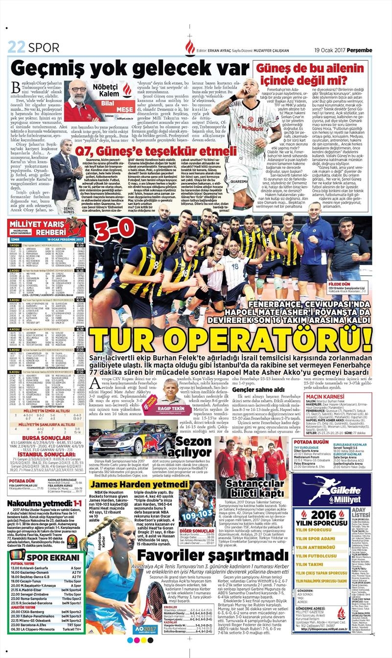 19 Ocak 2017 | İşte gazetelerin Beşiktaş manşetleri - Görsel 4