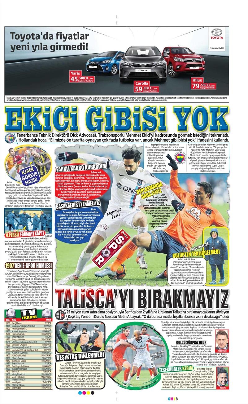 21 Ocak 2017 | İşte gazetelerin Beşiktaş manşetleri - Görsel 10