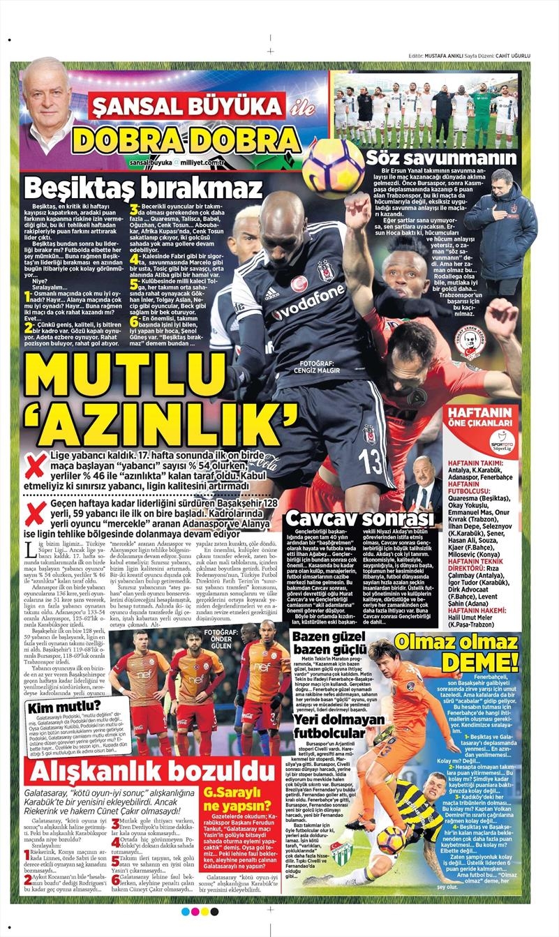 25 Ocak 2017 | İşte gazetelerin Beşiktaş manşetleri - Görsel 6
