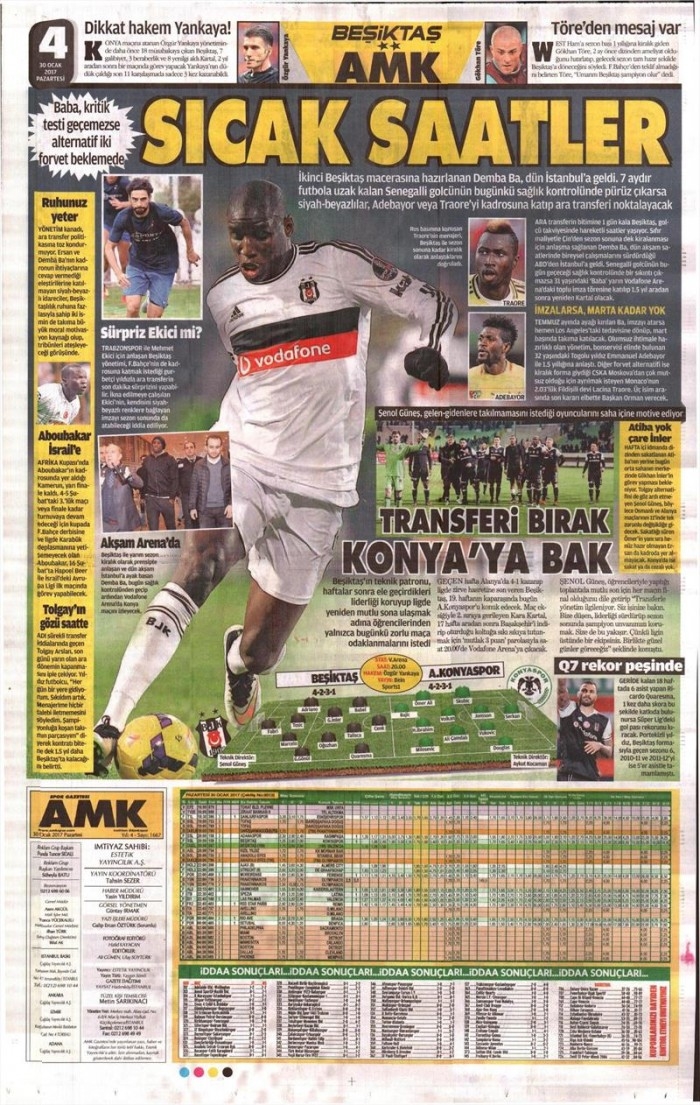 30 Ocak 2017 | İşte gazetelerin Beşiktaş manşetleri - Görsel 3